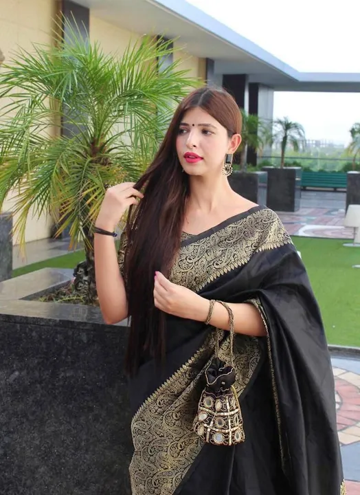 Banarasi soft silk saree  uploaded by Kasturi Trendz on 8/24/2023