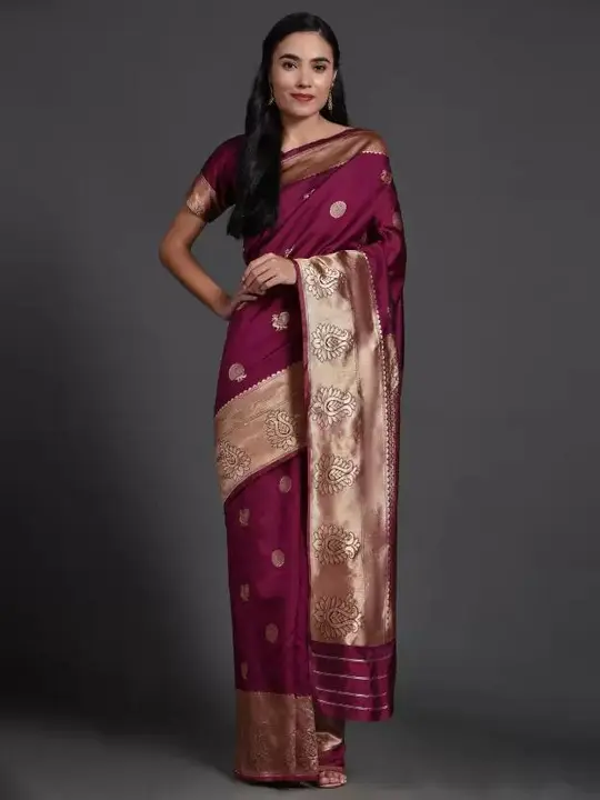 Banarasi soft silk saree uploaded by business on 8/24/2023