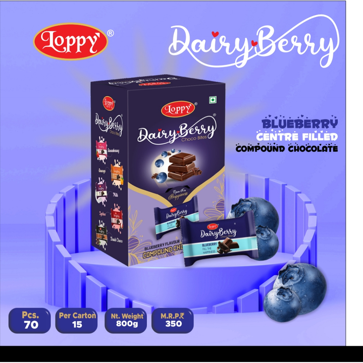 Dairy berry Centre filled flavours chocolate  uploaded by Maadhav Enterprises on 8/24/2023