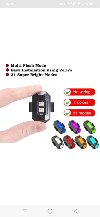 LED Aircraft Strobe Lights for Motorcycles, Drone Flashing Strobe Lights uploaded by Star Products  on 8/24/2023