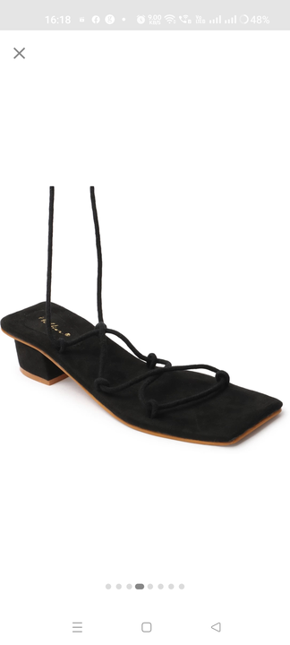 Black heel adjustable sandal  uploaded by REBA WOODCITY on 8/24/2023