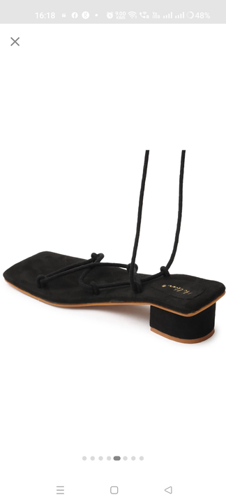 Black heel adjustable sandal  uploaded by REBA WOODCITY on 8/24/2023