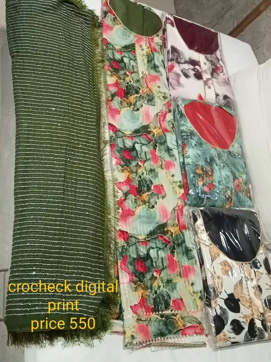 Crocheck digital print uploaded by Attri textile on 8/24/2023