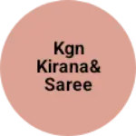 Business logo of KGN Kirana& saree dress material & readymade