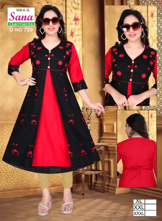 Embroidery work Kurtis  uploaded by H Kumar Manufacturer on 8/24/2023