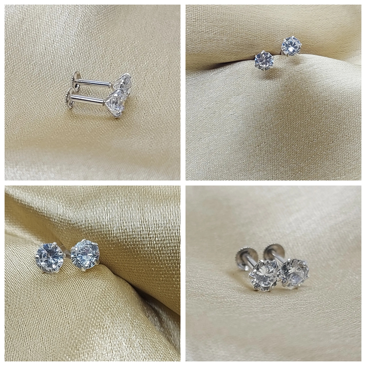 Sterling silver studs uploaded by business on 8/24/2023
