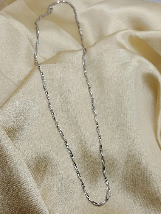 Sterling silver 925 Rhodium Italy chains uploaded by business on 8/24/2023