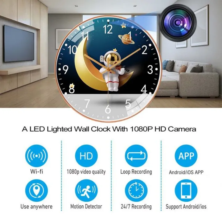Wall clock Hidden Camera Available At Wholesale Price  uploaded by Bushra Electronic on 8/24/2023