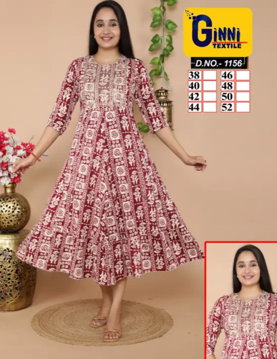 Heavy Fabric Rayon Anarkali Ghera with neck work 499/-
4pc Combo (M,L,XL,XXL) uploaded by business on 8/25/2023