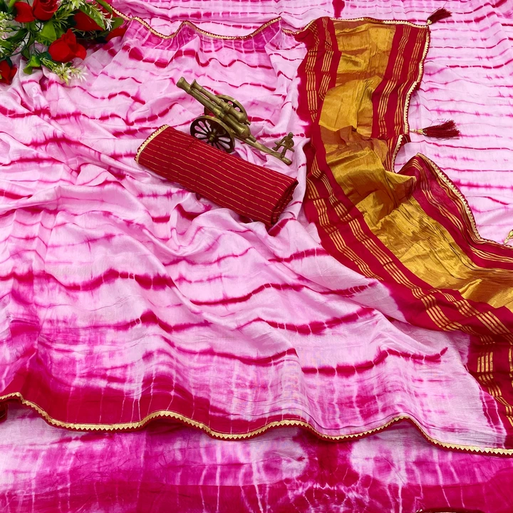 Lagdi patta silk saree  uploaded by business on 8/25/2023