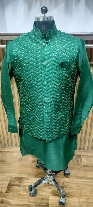 Kurta Pyjama with jacket jsl226 size 36-42  uploaded by business on 8/25/2023