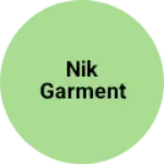 Business logo of Nik garment