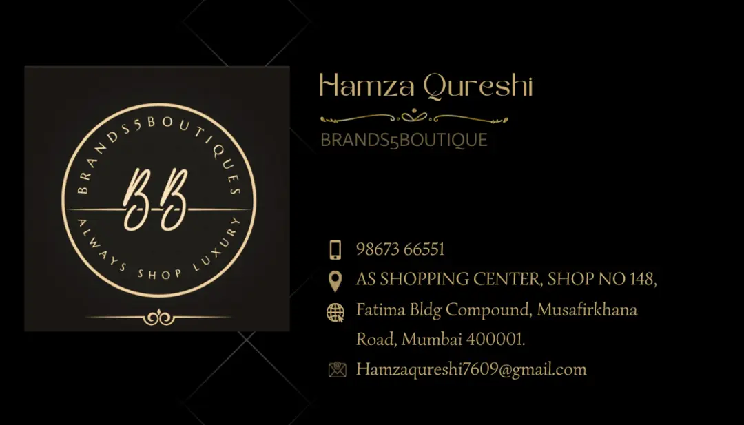 Visiting card store images of Branded Shades