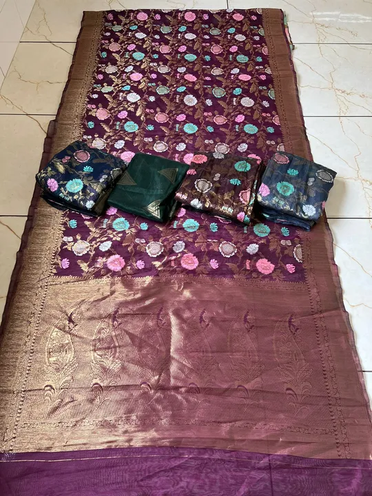 Cotton saree  uploaded by Shree Kuberji textile on 8/25/2023