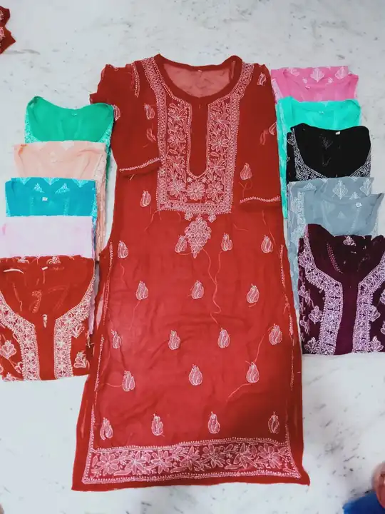 Lucknowi kurti  uploaded by Cotton house on 8/25/2023