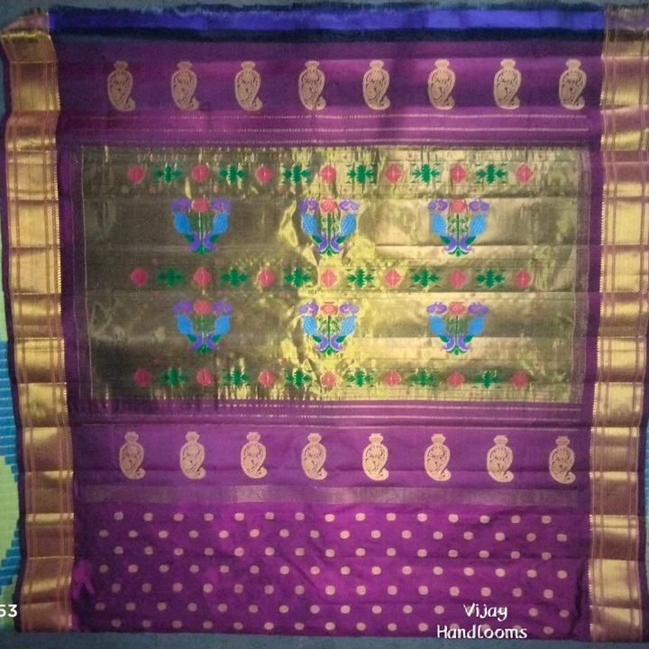 Paithani Pure silk Sarees  uploaded by Gadwal & paithani handloom silk sharres on 8/25/2023