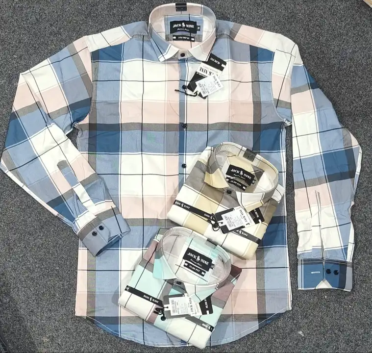 Men's Cotton Check shirts uploaded by business on 8/25/2023