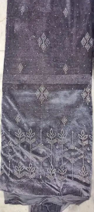 Shehneel ( velvet)grey  uploaded by Indian Spark textile on 8/25/2023