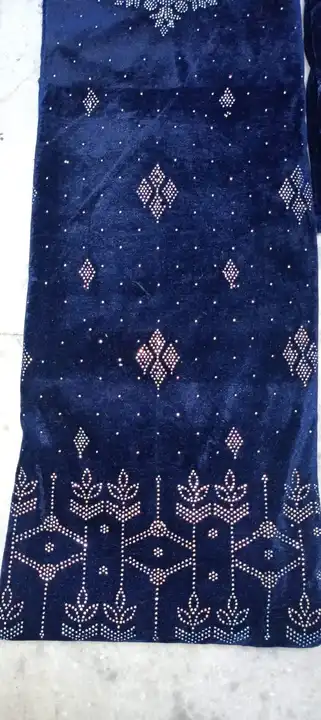 Shehneel velvet blue  uploaded by Indian Spark textile on 8/25/2023