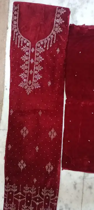 Shehneel velvet mehroom  uploaded by Indian Spark textile on 8/25/2023