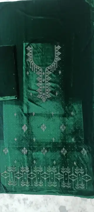 Shehneel velvet green  uploaded by Indian Spark textile on 8/25/2023