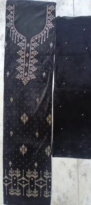 Shehneel velvet black  uploaded by Indian Spark textile on 8/25/2023