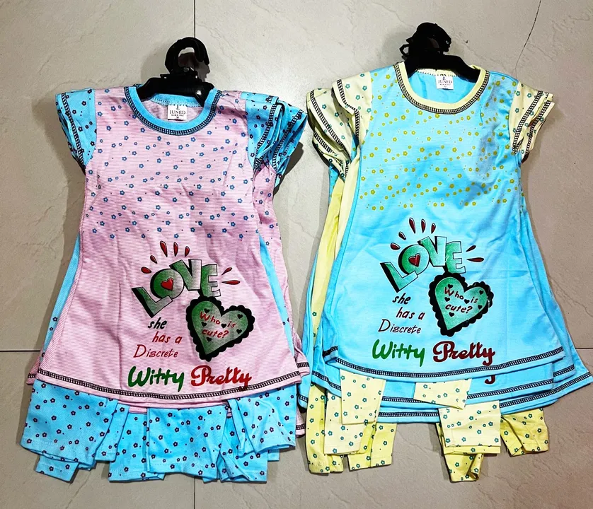 Girls set wholesale  size 1 to 3 year min 500 orde uploaded by Classic wear on 8/25/2023