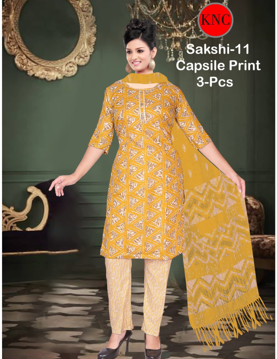 Kurti with Pant & Dupatta  uploaded by business on 8/25/2023