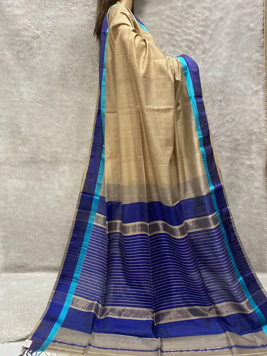 Post image Maheshwari half cotton half silk juet pallu resham weaving border saree with blouse