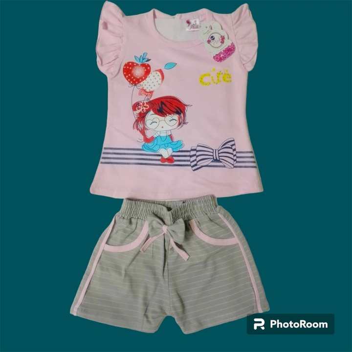 Kids cotton top pant set uploaded by business on 8/25/2023