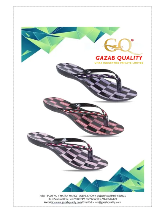 PU SLIPPER NEW LOOK  uploaded by GAZAB QUALITY UMAR INDUSTRIES PRIVATE LIMITED on 8/25/2023