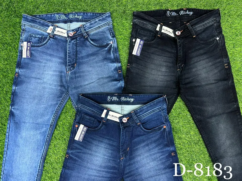 Mens heavy quality cotton by cotton jeans big size stretchable  uploaded by business on 8/25/2023