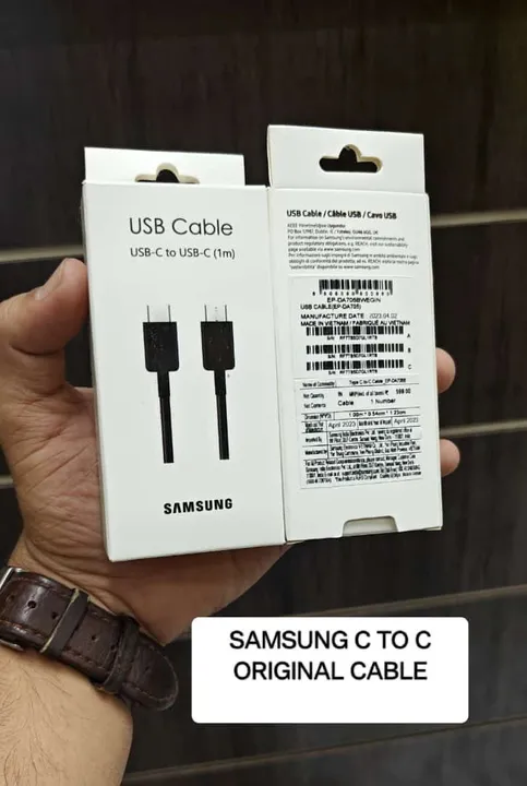 Samsung original cable type to type c uploaded by business on 8/25/2023