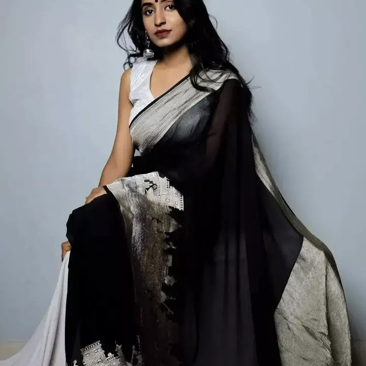 banarasi semi giaorgiat silk saree  uploaded by Abda fabrics on 8/25/2023