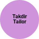 Business logo of Takdir tailor