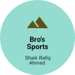 Business logo of Bro's sports wear
