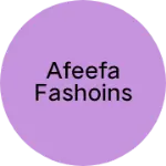 Business logo of Afeefa fashoins