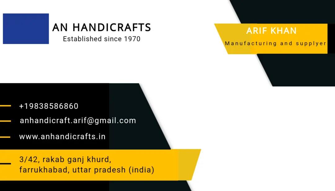 Visiting card store images of An handicrafts