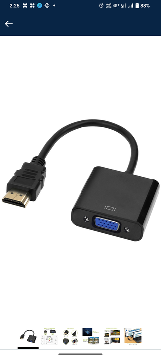 HDMI to VGA  uploaded by SHAHU ACCESSORIES on 8/26/2023