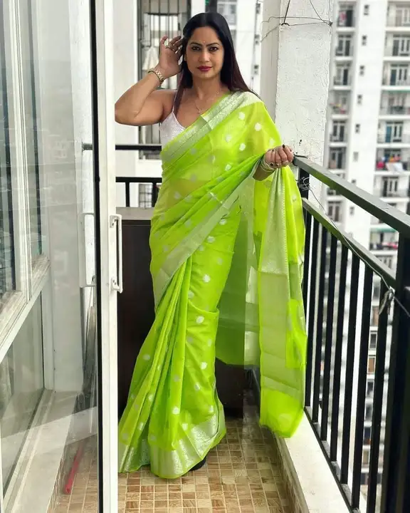 Georgette Saree uploaded by Mks Creations  on 8/26/2023