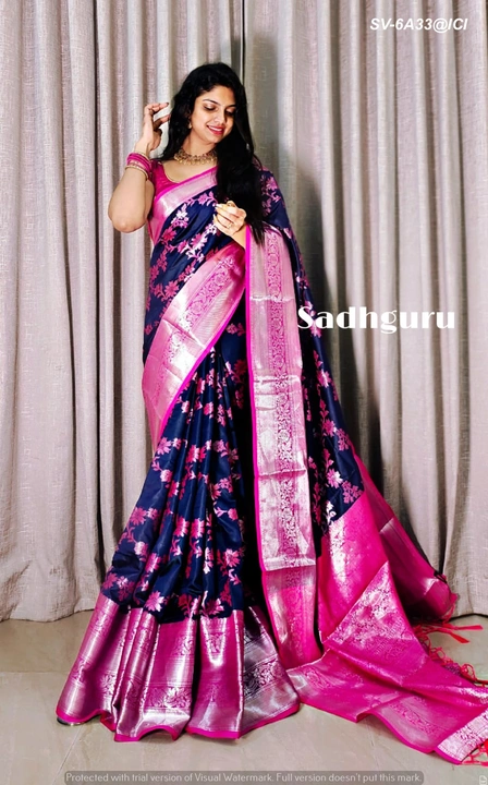 Pure silk sarees with pure Rose gold zari uploaded by Suyukti Creation on 8/26/2023