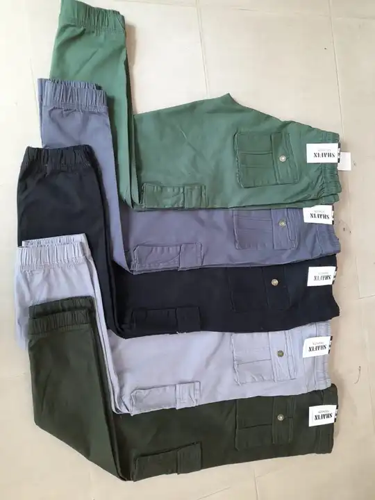 Six pocket joggers cargo stretch  uploaded by business on 8/26/2023