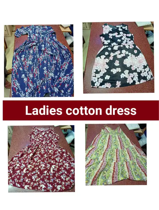 Ladies Cotton Dress uploaded by Gurudev Textiles on 8/26/2023