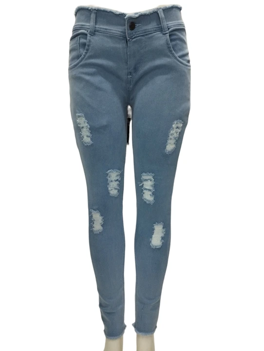 1 BUTTON GUJJAR HIGH TORN STRETCHABLE WOMEN JEANS  uploaded by Revon jeans on 8/26/2023