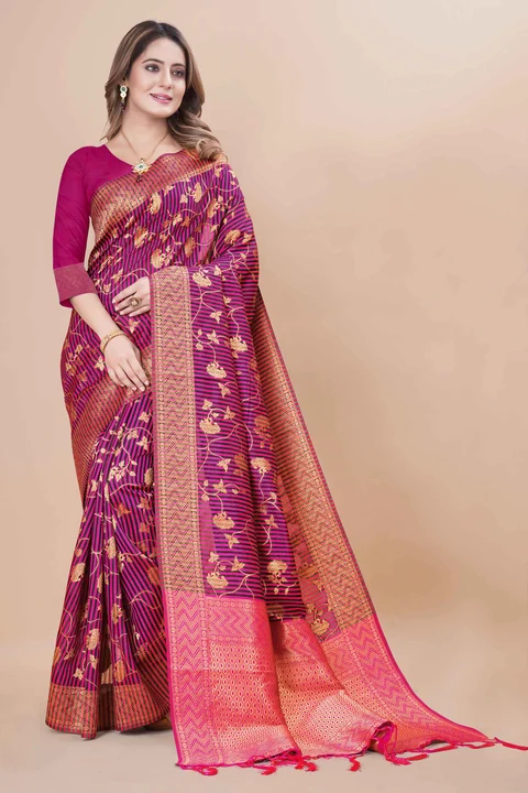 South New Jecard Saree uploaded by DH BROTHERS HUB on 8/26/2023