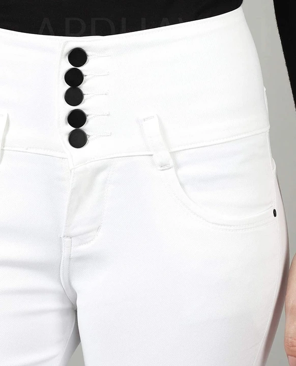 5 BUTTON ANKAL WHITE  uploaded by Revon jeans on 8/26/2023