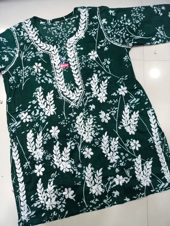 Printed Mul Cotton Short Top uploaded by Lucknowi_Nizami_Fashion on 8/26/2023