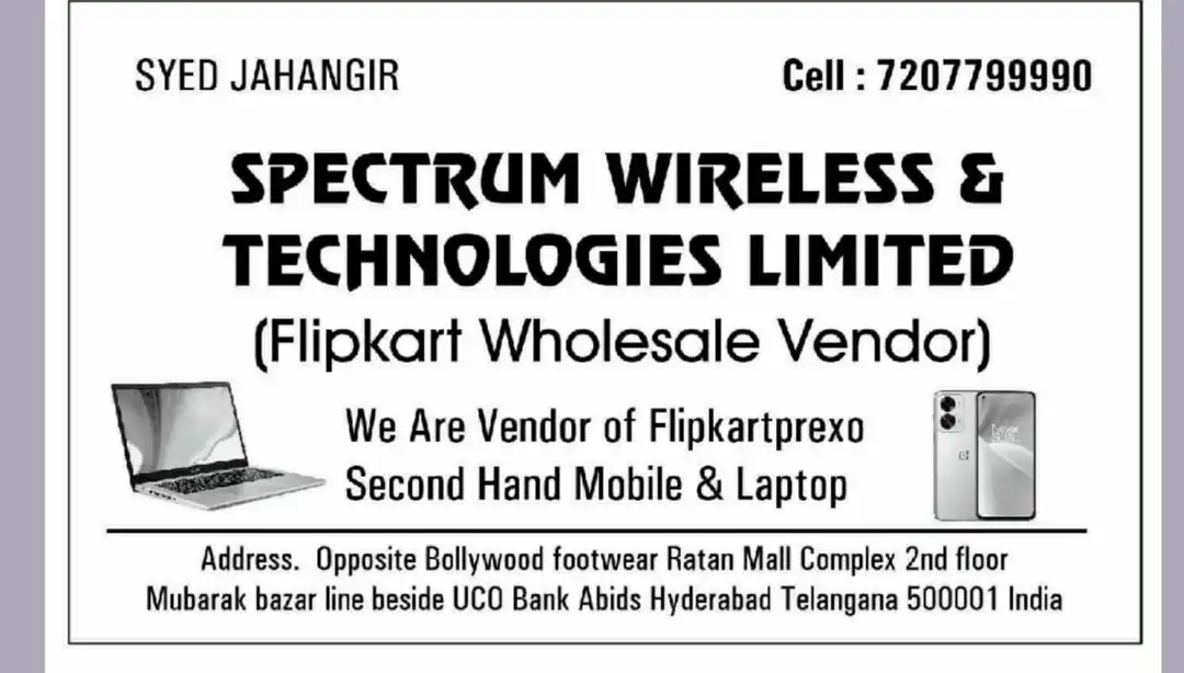 Product uploaded by Spectrum wireless & technologies limited  on 8/26/2023
