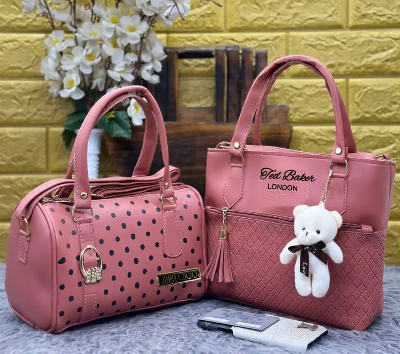 BRAND - TED BAKER JIMMY CHOO SLING COMBO*

HANDY PLUS SLING 

SLING WITH TEDDY 🧸

IMP LOOK DUFFLE 
 uploaded by business on 8/27/2023