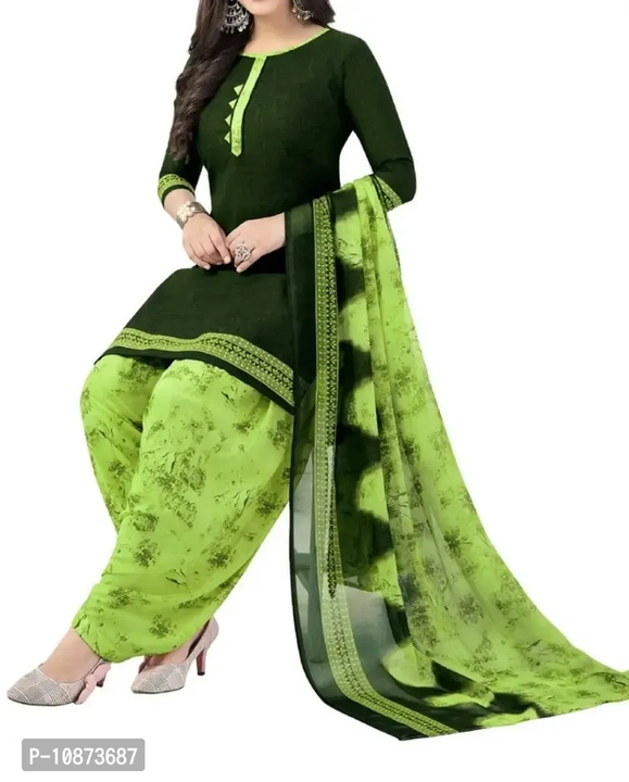 Post image Casual wear women's dress materials and salwar suit sets for women and girls printed _type unstitched